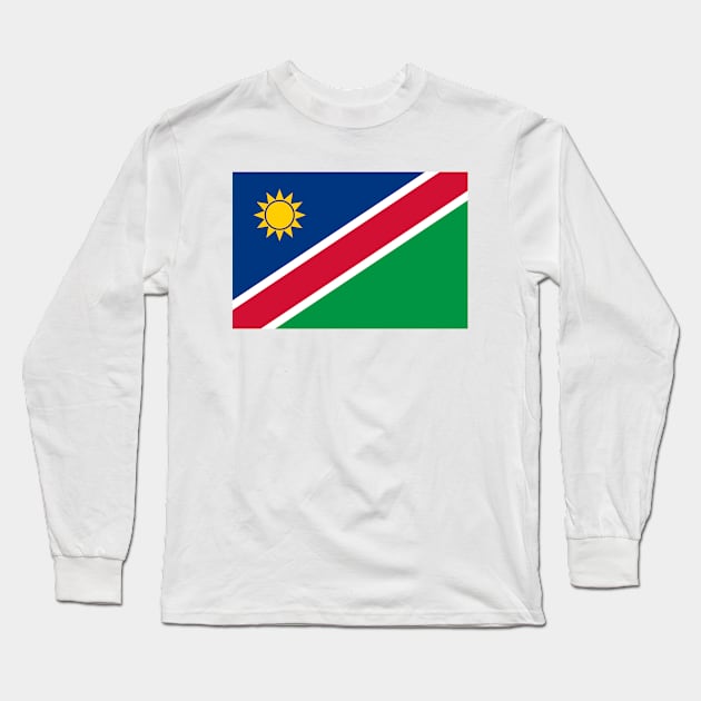 Flag of Namibia Long Sleeve T-Shirt by COUNTRY FLAGS